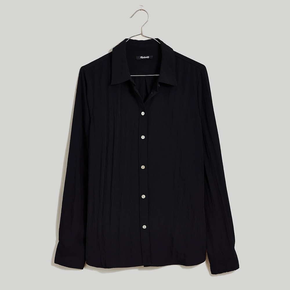 Madewell Crinkled Button Up Shirt